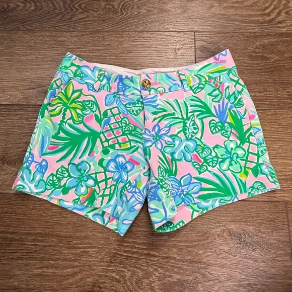 Lilly Pulitzer Women's Shorts Bundle 2 Pairs Size 0 Scallop Floral Preppy Summer - Picture 11 of 16